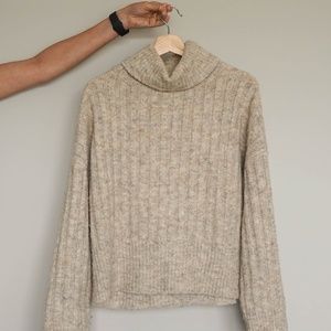 Tan Turtleneck Sweater by William Rast